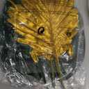 Dolicer 100 Pieces 8 Kinds Artificial Palm Leaves, Tropical Monstera Leaves, Safari Jungle Leaves Decorations, Fake Palm Leaf with Stems for Hawaiian Luau Party Table Beach Wedding Birthday Party