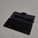 Doohoeek Universal Bluetooth Keyboard for Samsung Galaxy Z Fold, iPad mini 7 2024 & Phones, Dual Bluetooth Mini Keyboard with Any-Angle Kickstand & Leather Cover for Android, Windows and iOS (Black)