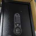 Safe Box Fingerprint Lock with Keypad and Key, Mute Mode, Personal Electronic Safe Box for Home Normal Use (1.2 Cubic Feet)