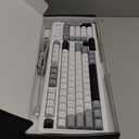 AULA 99 Wireless Keyboard, Custom Computer Keyboard, Tri-Mode Bluetooth 5.0/2.4GHz/USB-C Cute Creamy Gaming Keyboards with Number Pad, RGB Backlit Media Knob Programmable Keybaord for PC Gamer - Grey