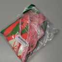 Yssammns Christmas Tree Skirt, Mid-Century Retro Vintage Christmas Ornaments Rustic Farmhouse Red and Green Xmas Tree Mat, Indoor Outdoor Holiday Party Decor 30"