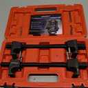 DASBET Macpherson Strut Spring Compressor Tool Kit 2PCS Coil Spring Compressor with Detent Pins Spring Compressor with 10.5in Range for Suspension Work (Red)