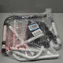 Bed Rails for Elderly Adults Safety with Adjustable Heights Storage Pocket Assist Support Side Railings Seniors Slides Under Mattressbed Cane Guard Bed Handles Bars (White)