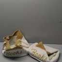 Blushtier 2 Pack Baby Book Baskets for Nursery Embroidered Book Storage Bins 15 x 11 x 9 Inches Woven Cotton Rope Baskets for Book Toy Organizer Storage Room Classroom