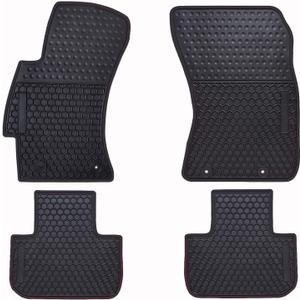 Car Floor Mats Custom Fit for Subaru Forester 2018 2017 2016 2015 2014 Odorless Washable Rubber Heavy Duty All Weather Protection Car Floor Liner-Black