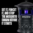 Dynatrap DT2030SR Fly Traps Outdoor - Mosquito & Flying for 1 Acre – Kills Mosquitoes, Flies, Gnats, Wasps - Bug Zapper Alternative - Black