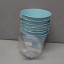 Colored Metal Buckets with Handle, 6 Pack 5.91 Inch Galvanized Iron Pail Bucket for Kids,Classroom,Crafts,and Party Favors (Green Blue)