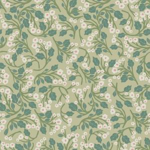 VEELIKE Vintage Green Tiny Floral Peel and Stick Wallpaper Boho Cottage Trail Floral Wallpaper for Bedroom Bathroom 17.7''x118'' Prepasted Removable Wallpaper Green Contact Paper for Cabinets Drawer