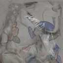 Beautiful Gauze Bunk Bed Curtains Drapes with Lace Privacy Bed Canopy for Bottom Twin Girls, 2 Panels, Flower Rabbit, White