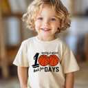 100 Days of School Shirt Kids  Boys Girls Toddler Happy 100th Day of School T-Shirt, Kindergarten 100 Day,3T-7T (Baseball)