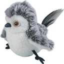 Bird Cat Toy - Chirping Bird Cat Toy, Flapping Bird Cat Toy | Touch Activated Kitten Toys with Sound Feather, Interactive Kitten Exercise Toys, Cat Exercise Toys for Indoor Cat (snowy owl)