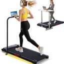 Walking Pad with Handle Bar, 2026 Upgrade Compact Portable Small Treadmill with Handles for Home Office Small, 3.0HP Electric Under Desk Mini Walking Pad Treadmill with Incline, 0.6-7.6MPH, 350LBS