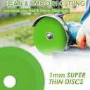 3 Pcs Glass Cutting Disc 4 1/2" X 7/8” for Angle Grinder, 4 1/2 Inch Ultra-Thin Diamond Saw Blades, Reusable Glass Cutting Tool for Grinding Jade, Crystal, Wine Bottles, Tile (Green)
