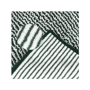 REGALWOVEN Chenille Striped Bathroom Rugs Extra Thick and Absorbent Bath Rug Non-Slip Soft Bath Mat Green 40x50