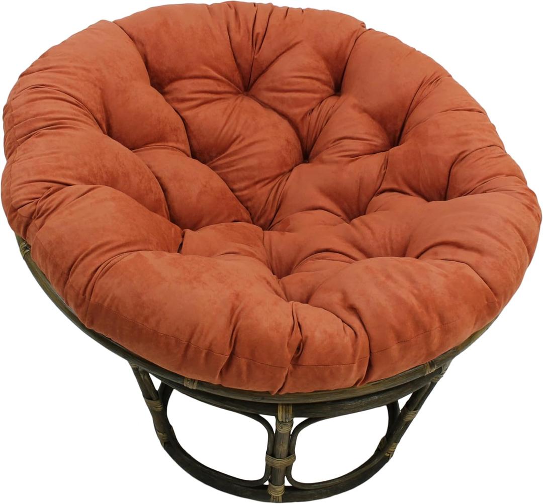 Blazing Needles Microsuede Papasan Cushion, 1 Count (Pack of 1), Spice