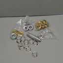 uxcell 50 Sets Grommet Tool Kit Copper 2 Colors 3/4 Inch Metal Grommet Eyelets with 3pcs Installation Tools & Storage Box for Fabric Leather Curtains Clothes DIY 20mm Inside Dia