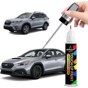 Ice Sliver Metallic(G1U) Touch Up Paint For Subaru Exact Match-Chips and Nicks 2 in 1 Car Paint Pen Scratch Rapair for Ascent/Impreza/Legacy/WRX/BRZ/Outback/Crosstek/Forester