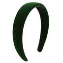 Lvyeer Green Velvet Padded Headbands for Women Christmas Headbands Fashion Non slip Comfortable Head Bands for Women (Green, one size)