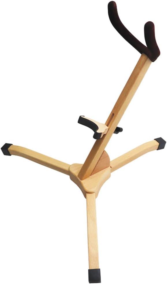 Wood Saxophone Stand - Tripod Holder for Alto and Tenor Sax