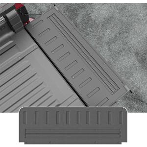 powoq Tailgate Mat Compatible with 2022 2023 2024 2025 2026 Nissan Frontier Tailgate Liner TPE Truck Mat Replacement for 2022-2026 Nissan Frontier Accessories(Stripe Style Tailgate Mat)