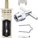 1222 Replacement Cartridge of Moen, Compatible with One Hanlde Posi Temp Faucet, with 116653 Handle Adapter Kit & 104421 Removal Too, Bathtub Shower Valve Parts and Removal Tool