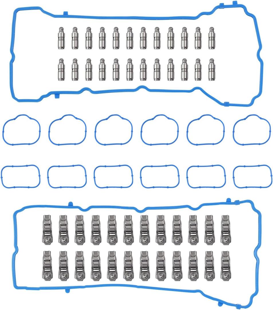 3.6 Pentastar Rocker Arm Lifters Kit 24Pcs for 2011-2021 Dodge Challenger Charger Journey Chrysler 300 Jeep Wrangler Ram 1500 3.6L 5184296AH 5184332AA