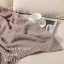 bearberry Super Soft Fluffy Throw Blanket Lightweight Cozy Warm Bed Blankets for Couch Bed Sofa All Season (Rose Taupe, 60x80)