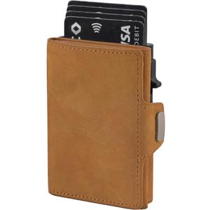2026 Wallet for Men - RFID Blocking- Slim Smart Wallet- Pop Up Card Holder with Money Clip
