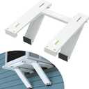 Forestchill Window Air Conditioner Bracket, Heavy Duty Window AC Support Bracket with 2 Arms, Universal Fit 5,000 to 22,000 BTU Window AC Units, Up to 200 lbs