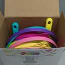 JOYIN Foldable Beach Bucket Set - 3 Packs Collapsible Toy Buckets with Shovels and Mesh Backpack for Kids Toddlers Party, Camping Gear, Travelling, Fishing Water Pail (Pink/Purple/Green)