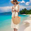 Ross&Freckle Women's Summer Swimsuit Bikini 2025 Beach Swimwear Crochet Cover up Hollow Out Crop Sleeveless Swim Outfit (L)