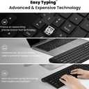 cimetech Wireless Keyboard and Mouse Combo, 2.4G USB Full Size Wireless Computer Keyboard and Adjustable Mouse for Computer/Laptop/PC/Mac/Windows - Black