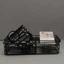 LEVERLOC Shower Caddy Suction Cup, 3 Pack Heavy Duty Bathroom Organizer for Inside Shower with Hooks & Soap Holder, Removable Bathroom Holder, Rustproof Black Storage