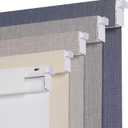 Persilux No Drill Blackout Roller Shades for Window, White, 46 1/2"W x 72"H
