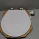 BEMIS 500EC 390 Toilet Seat with Easy Clean & Change Hinges, 1 Pack Round, Cotton White