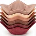 Boao 6 Pack Microwave Bowl Cozy Holder Safe Insulated Bowl Cozies Multipurpose Hot Heat Proof Soup Plate Holder to Prevent Hand from Heat and Maintain Food Warm(Rose)