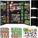 Tinlade 3 Set Football Senior Night Gifts Senior 2026 Photo Display Board 24" x 16" Trifold Poster Board with Football Themed Stickers for Graduation Picture Frame Sport Theme Party Supplies