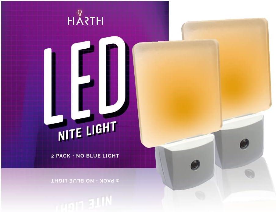 2-Pack Automatic Night Lights Plug Into Wall I Dusk to Dawn Led Outdoor Light Bulbs for Kids & Adults I Dusk to Dawn Sensor Smart Led Lights for Bedroom Decorations, Bathroom Lights, Kitchen Decor