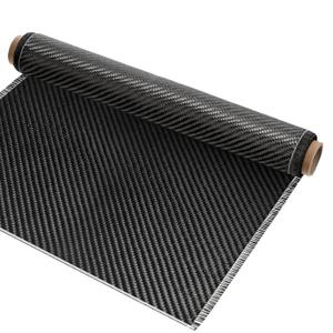 Carbon Fiber Fabric Roll, 6.5ft x12 Inches 2x2 Twill Weave 3k/220g, Black Pure Fabric Carbon Fiber Sheet Structural Reinforcement Cloth for Cars, Concrete Walls, Basements, Boats