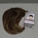 Creamily 10 Inch Short Brown Mixed Blonde Bob Wigs Medium Length Synthetic Hair Wigs with Bangs Straight Hair Replacement Wigs for Women