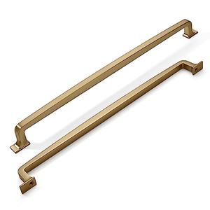 KHTUMEWARE 6 Pack 12 Inch Cabinet Handles - Champagne Bronze & Warm Brass Drawer Pulls
