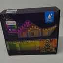 POOFZY Permanent Outdoor Lights for House,200ft RGB+IC Smart Outdoor Decor, 50 Scene Modes,App/Remote Control,IP67 Waterproof,for Christmas,Halloween,Daily & Holiday Party Decor,House Roof Lighting