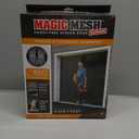 Magic Mesh Garage Door Screen, Black | Magnetic Closure, Breezy Net, Mosquito & Bug Screen for Standard 2 Door Garage, Kid & Pet Friendly | Size 108" (W) x 82" (H) (Pack of 1)