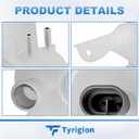 Engin Coolant Reservoir Overflow Tank with Cap Compatible With 2013-2018 Ram 2500/3500/4500/5500 68166475AB 603-839 68166475AC