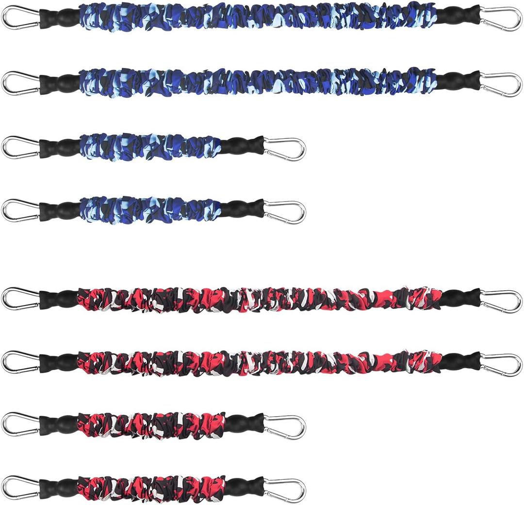 DASKING Natural Latex Resistance Band Set with Protective Sleeve, Heavy Duty Workout Exercise Stretch Fitness Bands for Body Stretching, Resistance Training (Only Resistance Band)