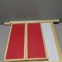 Wooden Art Easel for Kids, Double Sided Foldable Easels for Toddlers 3,4,5,6,7,8,9,10 Years, Adjustable Standing Kids Easel with Accessories, Perfect Painting Gifts for Boys&Girls