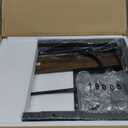 LELELINKY 3 Tier End Table,Record Player Stand with Storage Up to 100 Albums,Turntable Stand for Vinyl,Brown Records Shelf for Living Room Bedroom