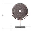 HAUCOZE Modern Sculpture Decor Abstract Statue Figurine Screen Art Table Centerpiece Gift for Desktop Bookshelf Polyresin 13.5 inch