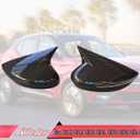 MUXEE Side Mirror Covers, for Nissan Kicks 2018 2019 2020 2021 2022 2023 2024 Turn Signal housing,Sports Rear View Mirror Cover Accessories-Carbon Fiberwith Turn Signal Slot