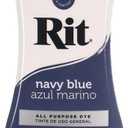 Rit Dye  8 Oz. Liquid Fabric Dye for Clothing, Dcor, and Crafts  Navy Blue (1 Pack)